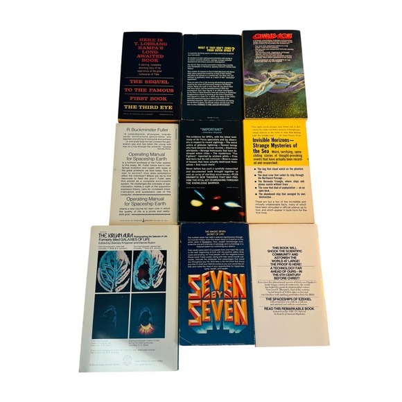 Vtg Paranormal UFO Book Lot Buckminster Fuller Kirlian Aura 1960s 1970s Sci-Fi - Picture 4 of 8